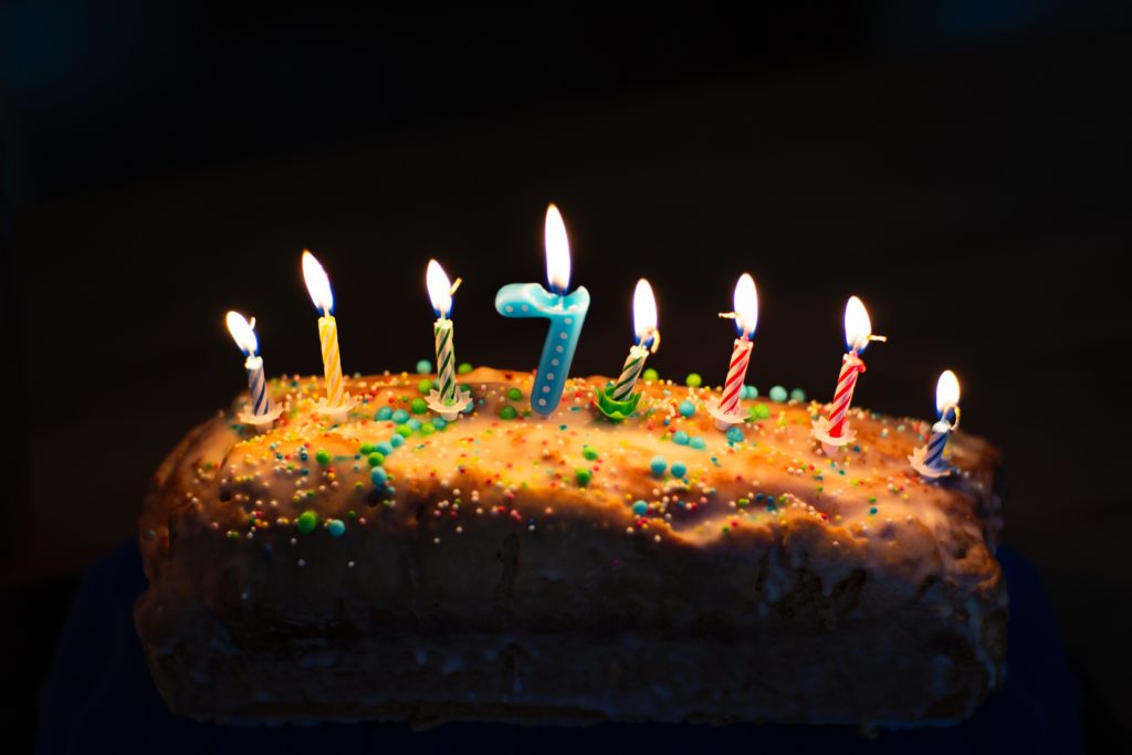 Seventh birthday cake